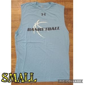 Basketball Under Armour Tank Muscle Blue SMALL